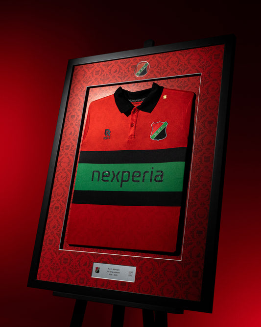 N.E.C. Ingelijst wedstrijdshirt 25-26