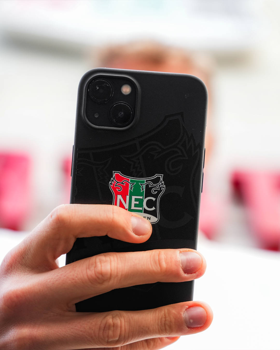 N.E.C. Telefoonhoesje logo
