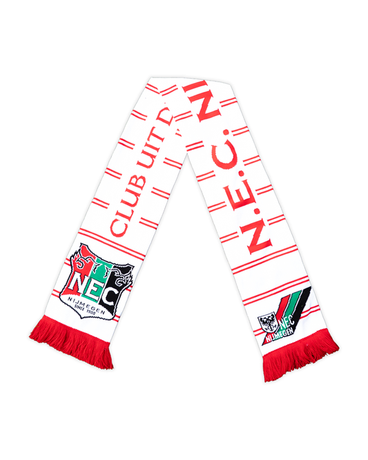 N.E.C. Sjaal uit wit-rood 25-26
