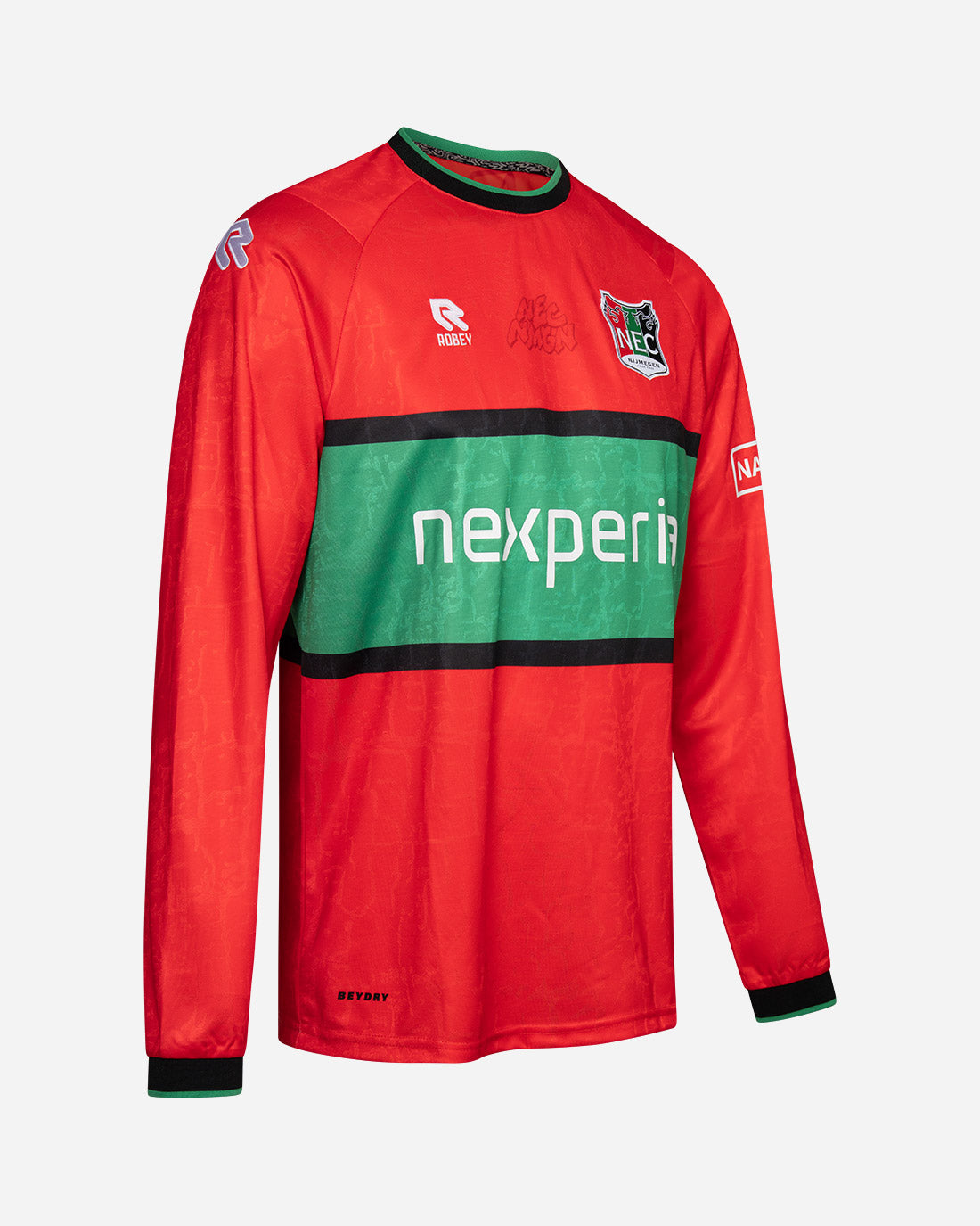 N.E.C. Wedstrijdshirt lange mouwen thuis 26-27