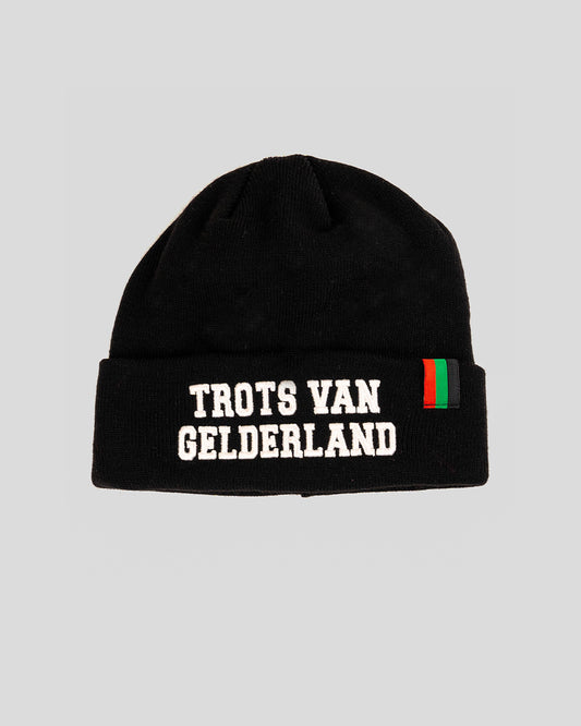 N.E.C. Beanie Zwart Trots van Gelderland