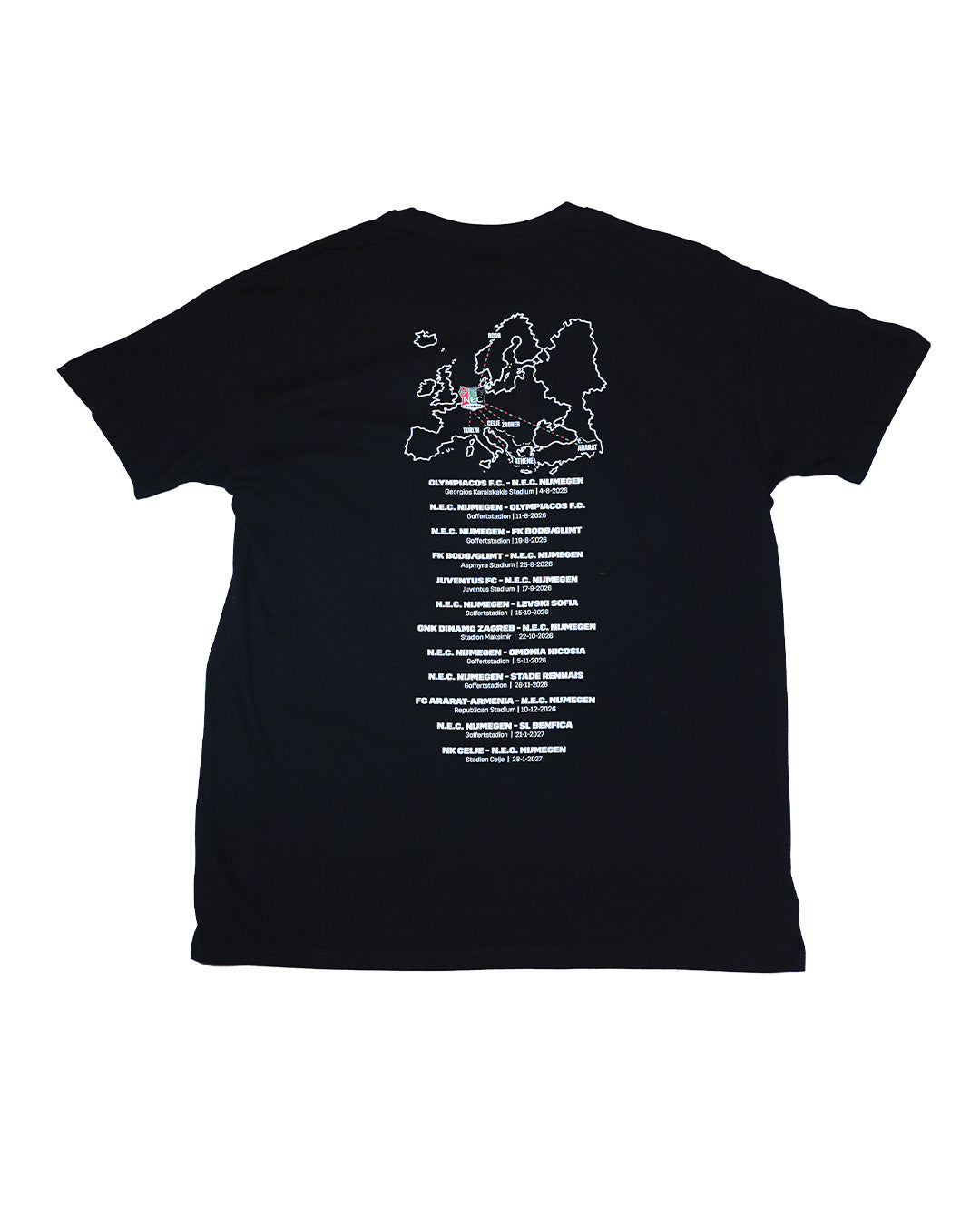 N.E.C. European Tour T-shirt 2026-2027