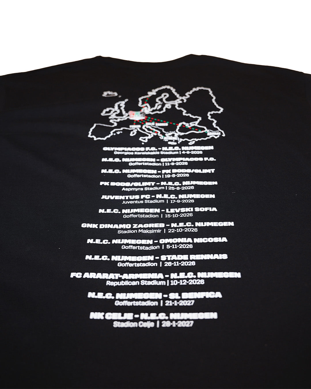 N.E.C. European Tour T-shirt 2026-2027