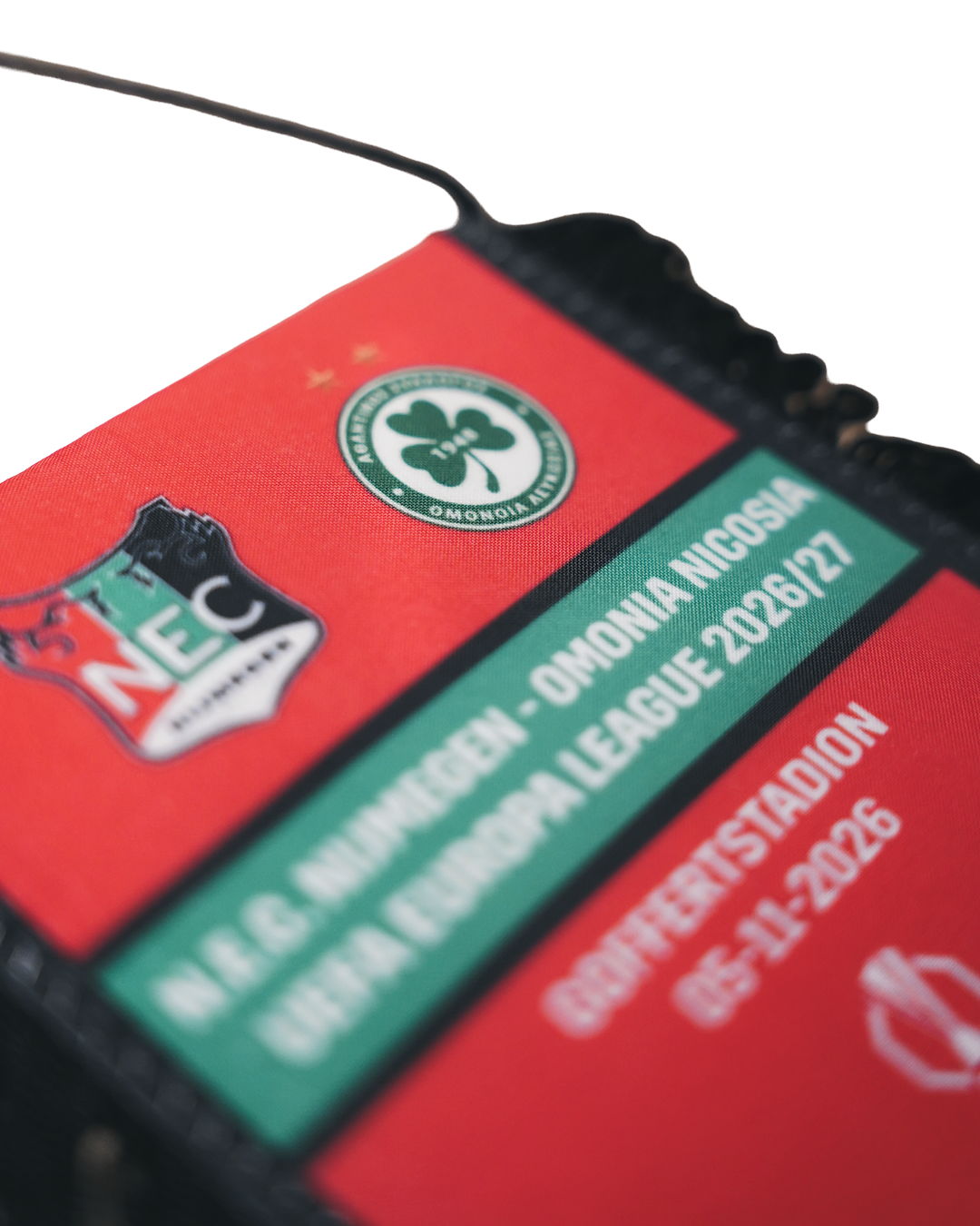 N.E.C. UEFA Europa League Wedstrijdvaan Omonia Nicosia
