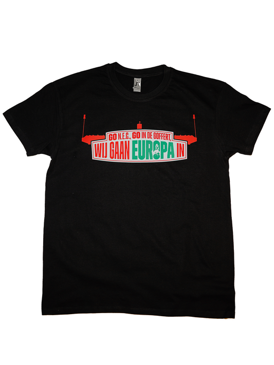 N.E.C. T-shirt 'Wij gaan Europa in'
