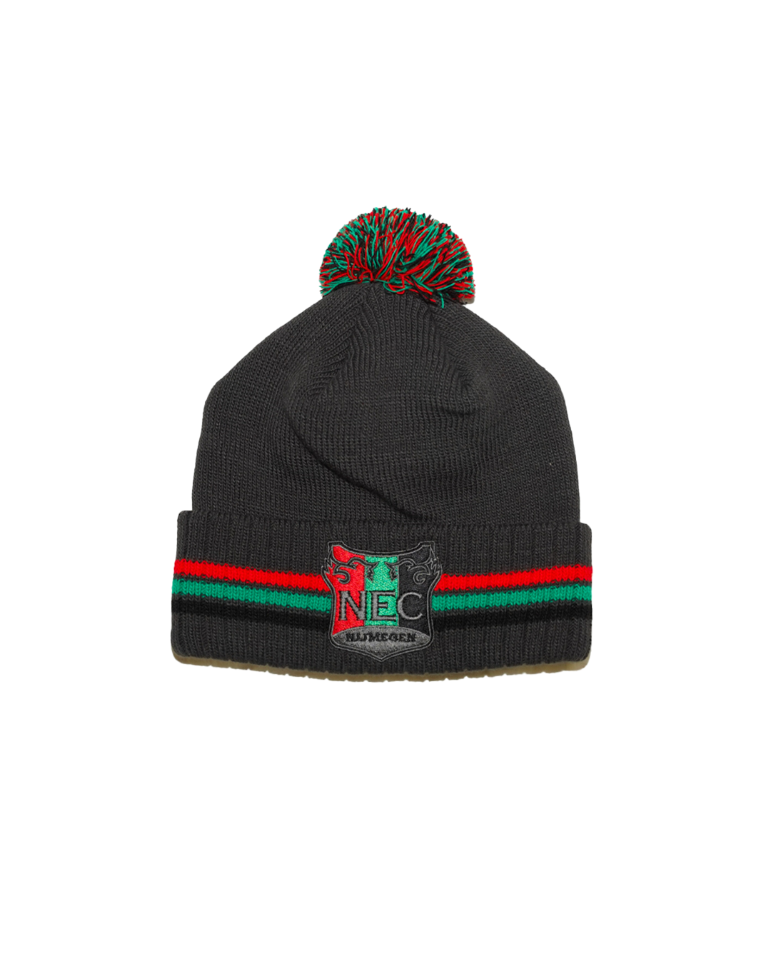 N.E.C. Muts met pompom grijs