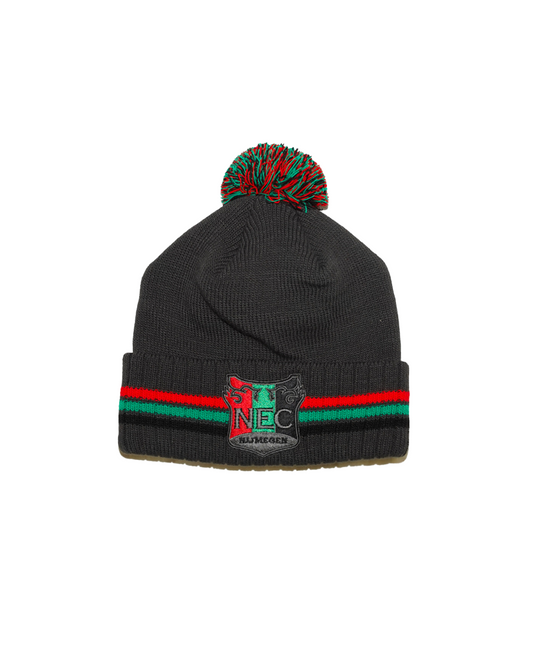 N.E.C. Muts met pompom grijs