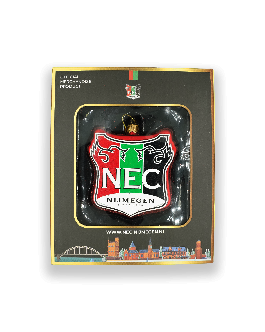 N.E.C. Kerstbal 3D logo