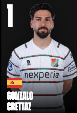 N.E.C. Speler bedrukken: 1  Gonzalo