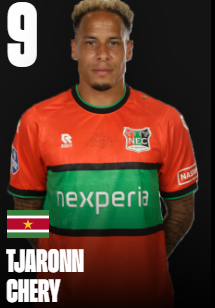 N.E.C. Speler bedrukken:   9. Chery